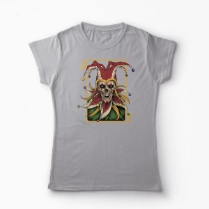 Tricou Poker Joker - Femei-Gri