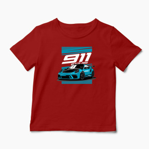 Tricou Mașină 911 GT3 RS - Copii-Roșu