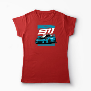 Tricou Mașină 911 GT3 RS - Femei-Roșu