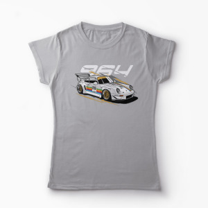 Tricou Porsche 964 RWB - Femei-Gri