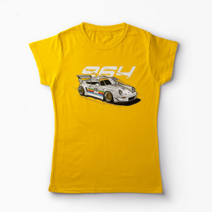 Tricou Porsche 964 RWB - Femei-Galben