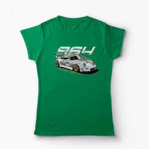 Tricou Porsche 964 RWB - Femei-Verde