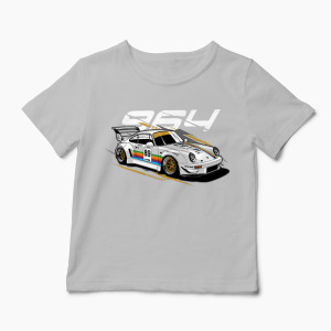 Tricou Porsche 964 RWB - Copii-Gri