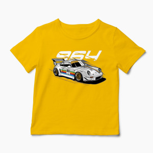 Tricou Porsche 964 RWB - Copii-Galben