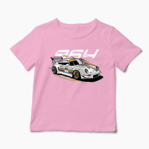 Tricou Porsche 964 RWB - Copii-Roz