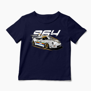 Tricou Porsche 964 RWB - Copii-Bleumarin