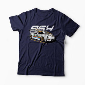 Tricou Porsche 964 RWB - Bărbați-Bleumarin