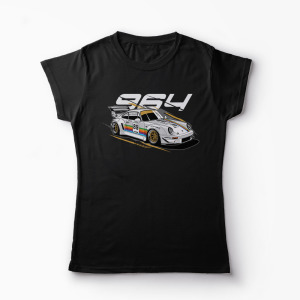 Tricou Porsche 964 RWB - Femei-Negru