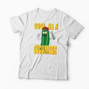 Tricou Rick and Morty Cool As A Cucumber - Bărbați-Alb