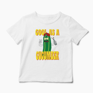 Tricou Rick and Morty Cool As A Cucumber - Copii-Alb