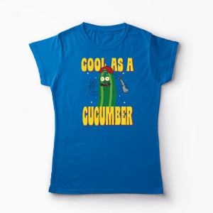 Tricou Rick and Morty Cool As A Cucumber - Femei-Albastru Regal