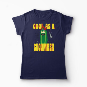 Tricou Rick and Morty Cool As A Cucumber - Femei-Bleumarin