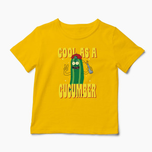 Tricou Rick and Morty Cool As A Cucumber - Copii-Galben