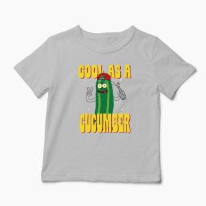 Tricou Rick and Morty Cool As A Cucumber - Copii-Gri