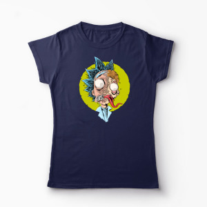 Tricou Rick Sanchez Fusion Venom - Femei-Bleumarin