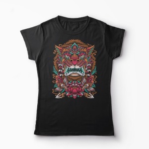 Tricou Rise Of The Lion - Femei-Negru