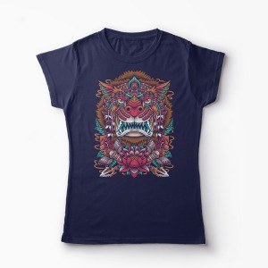 Tricou Rise Of The Lion - Femei-Bleumarin