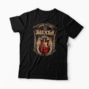 Tricou Rock n Roll I Like It - Bărbați-Negru