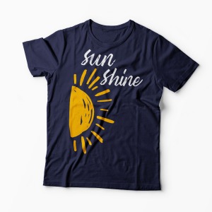 Tricou Set Mama Fica - You Are My Sun Shine - Copii-Bleumarin