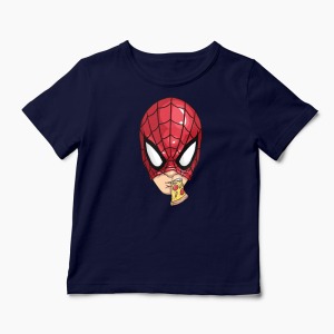 Tricou Spiderman Pizza - Copii-Bleumarin