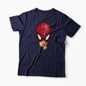 Tricou Spiderman Pizza - Bărbați-Bleumarin