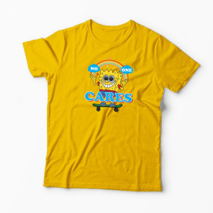 Tricou SpongeBob Nimănui nu-i pasă - Bărbați-Galben