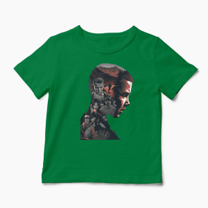 Tricou Stranger Things Eleven Gang - Copii-Verde