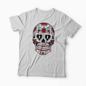 Tricou Sugar Skull - Bărbați-Gri