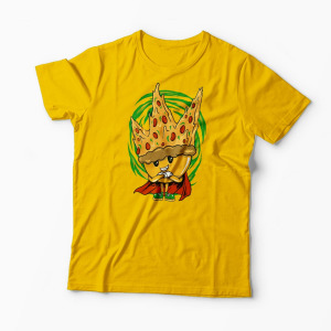 Tricou Tânăr Rege Pizza - Bărbați-Galben