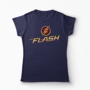 Tricou The Flash Logo - Femei-Bleumarin