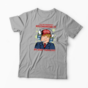 Tricou Trump Clorox Vs. Coronavirus - Bărbați-Gri