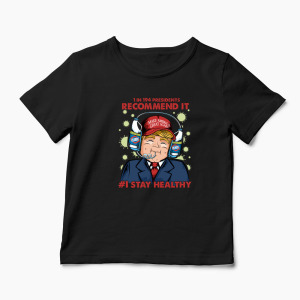 Tricou Trump Clorox Vs. Coronavirus - Copii-Negru