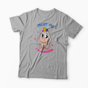 Tricou Trust Me I'm a Unicorn - Bărbați-Gri