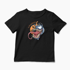 Tricou Venom Halloween - Copii-Negru