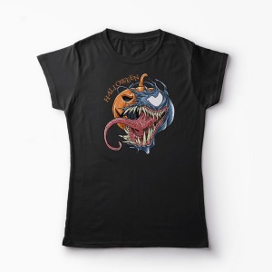 Tricou Venom Halloween - Femei-Negru