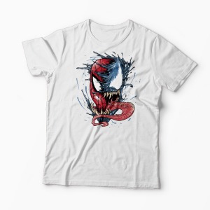 Tricou Venom vs. Spiderman - Bărbați-Alb