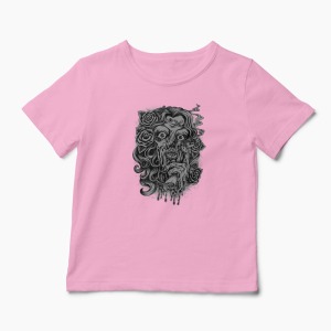 Tricou Zombie Lady - Copii-Roz