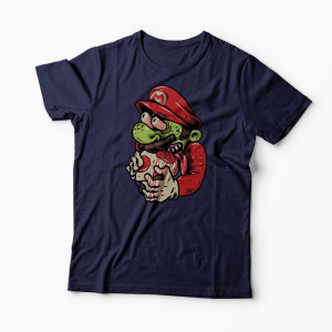 Tricou Zombie Mario - Bărbați-Bleumarin