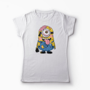 Tricou Zombie Minion - Femei-Alb