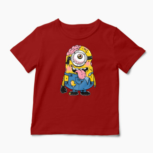 Tricou Zombie Minion - Copii-Roșu