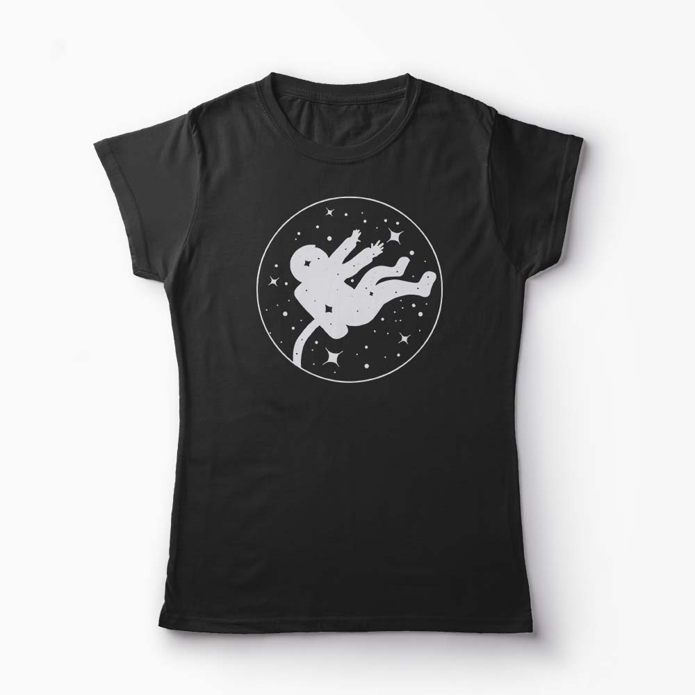 Tricou Astronaut No Gravity - Femei-Negru