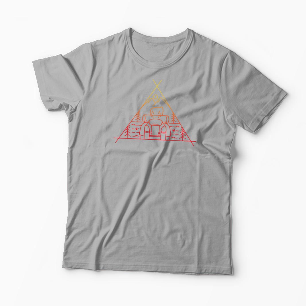 Tricou Aventură în Aer Liber - Bărbați-Gri