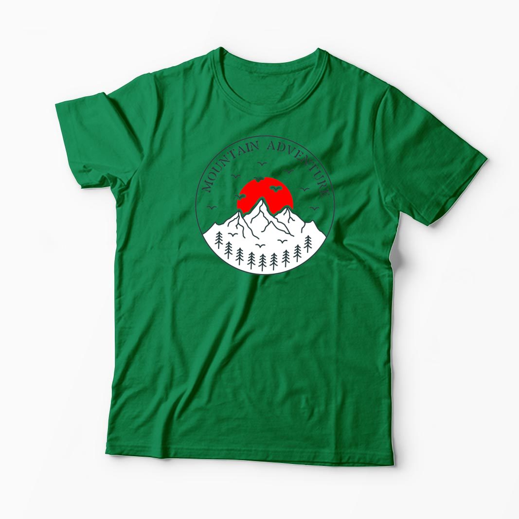 Tricou Aventură la Munte - Bărbați-Verde