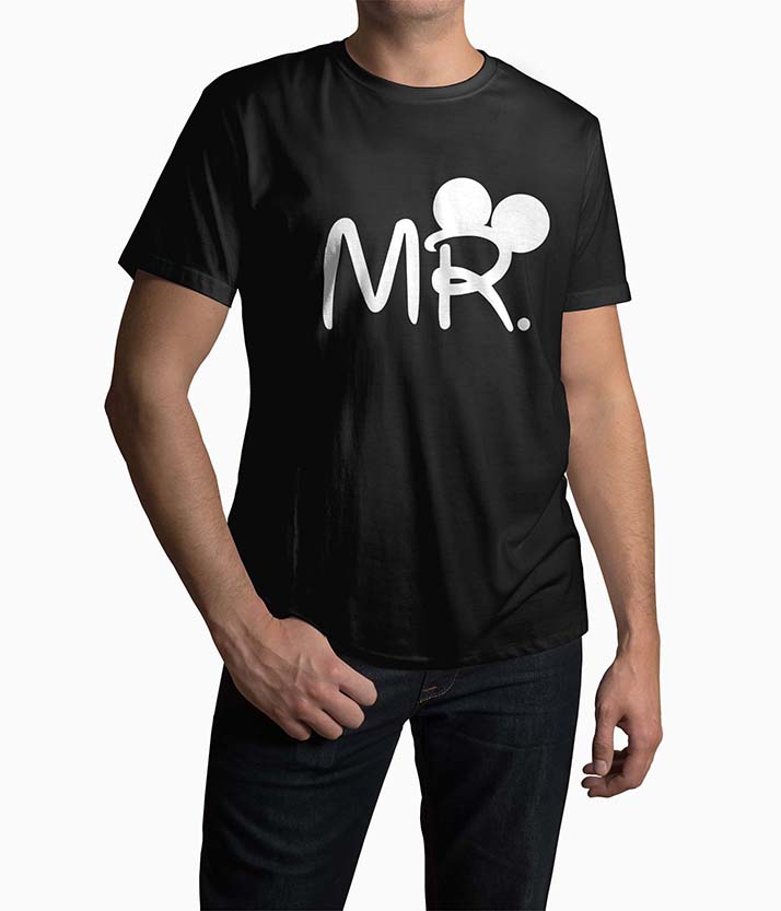 Tricou Barbati Personalizat Mr - Bărbați-Negru