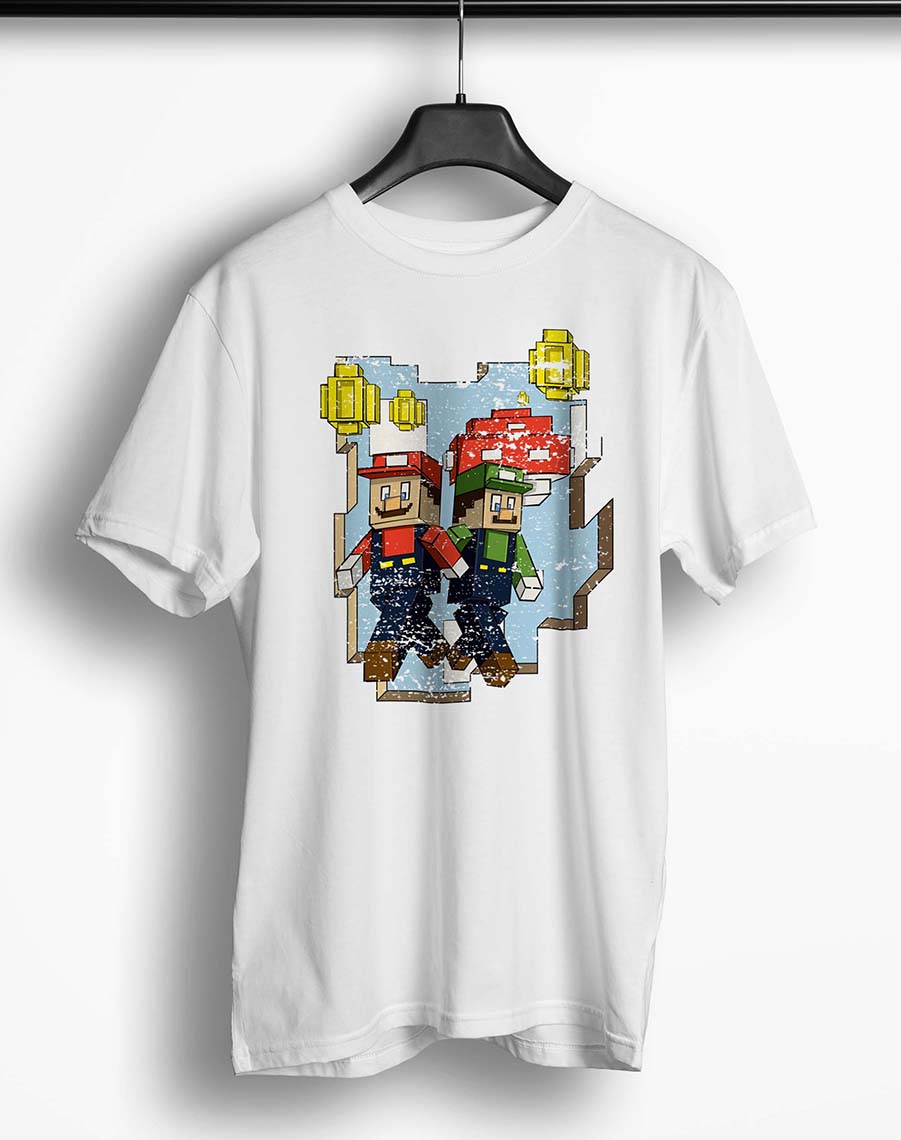 Tricou Personalizat Minecraft Super Mario