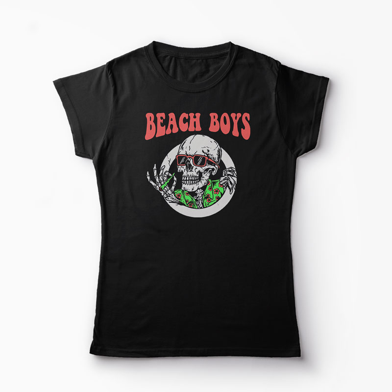 Tricou Beach Boys - Baieți de Plajă - Femei-Negru