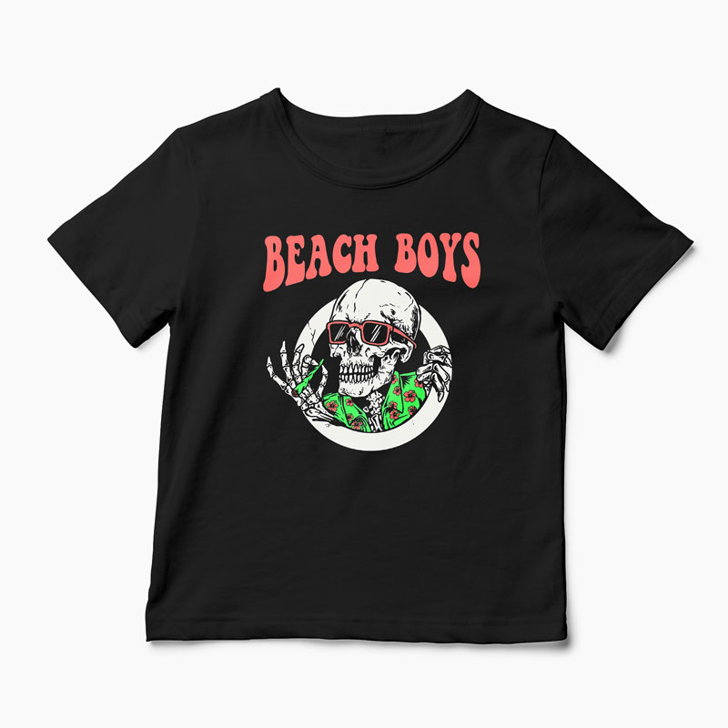 Tricou Beach Boys - Baieți de Plajă - Copii-Negru