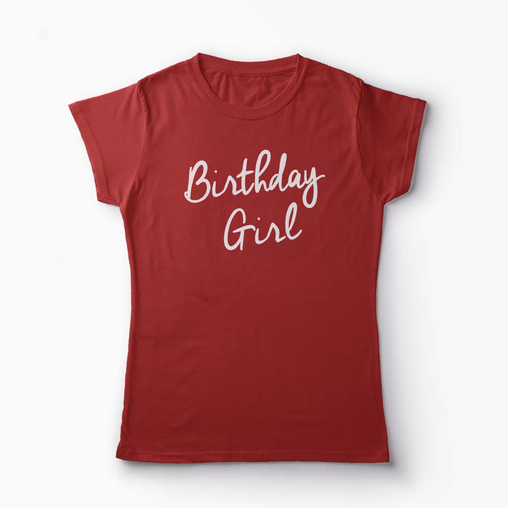 Tricou Birthday Girl - Femei-Roșu