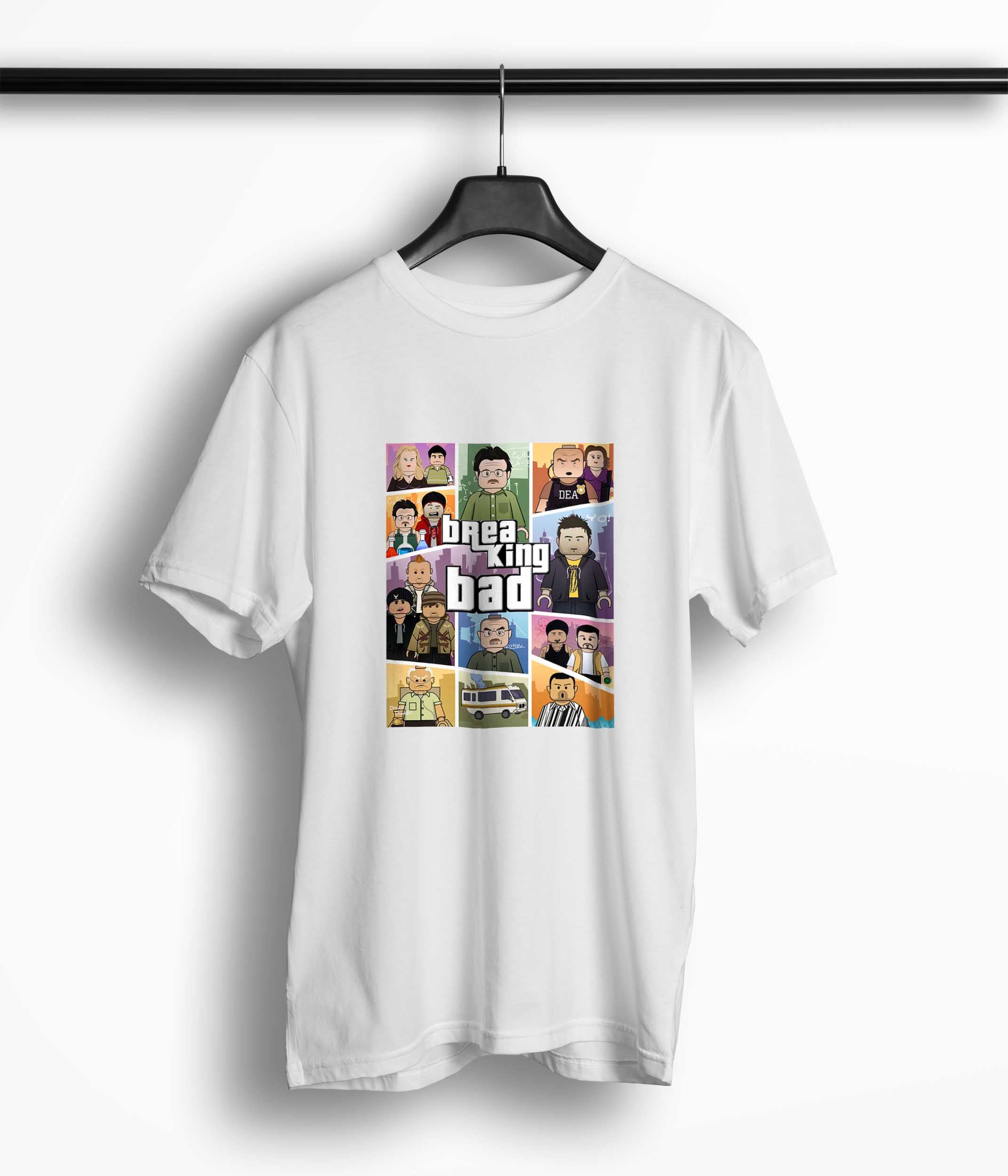 Tricou Breaking Bad Lego Gta Theme