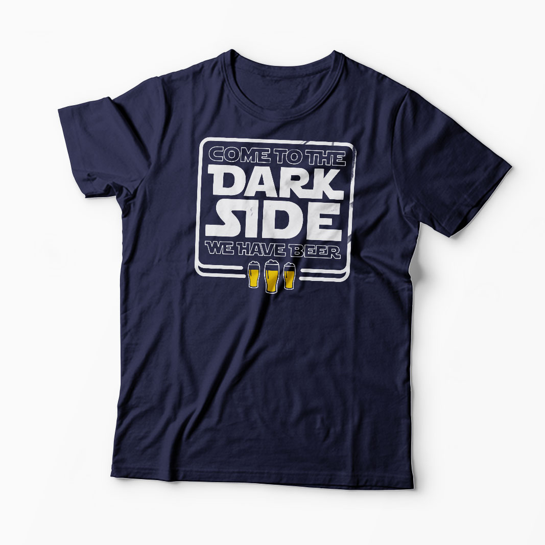 Tricou Come To The Dark Side We Have Beer - Bărbați-Bleumarin